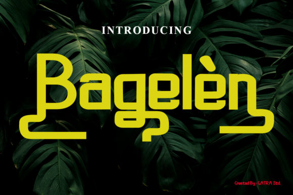 Bagelen: A Modern Display Font for Editorial Character