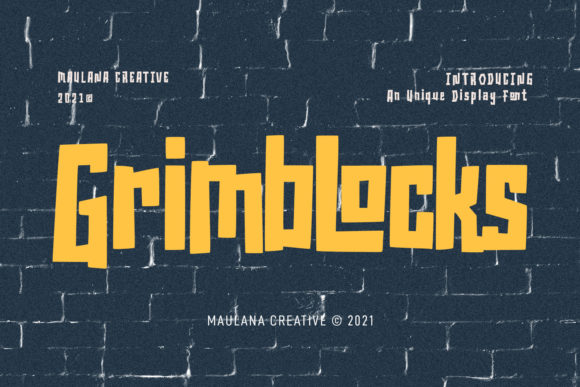 Bringing Bold Charm to Your Crafts with Grimblocks Font