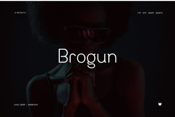 Brogun: A Clean and Modern Display Font for Editorial Design