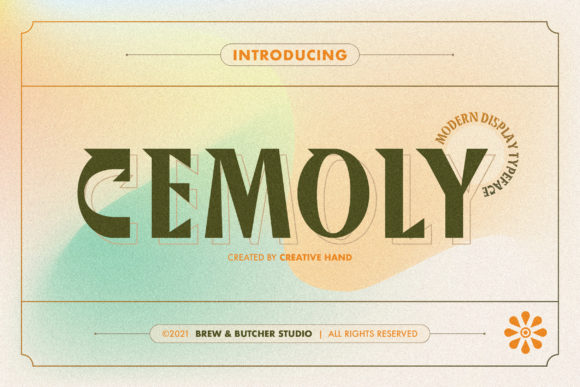 Cemoly: A Modern Display Font Designed for Marketers