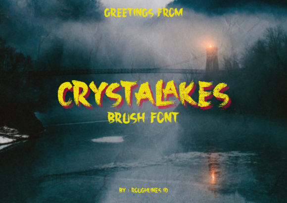 Crystalakes Brush: A Refined Font for Editorial Calm