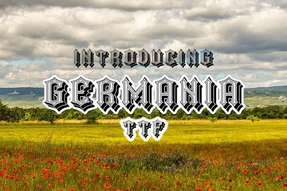 Germania: A Distinctive Display Font for Modern Creators