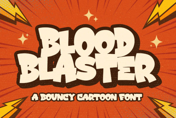 The Editorial Joy of Blood Blaster, a Playful Display Font