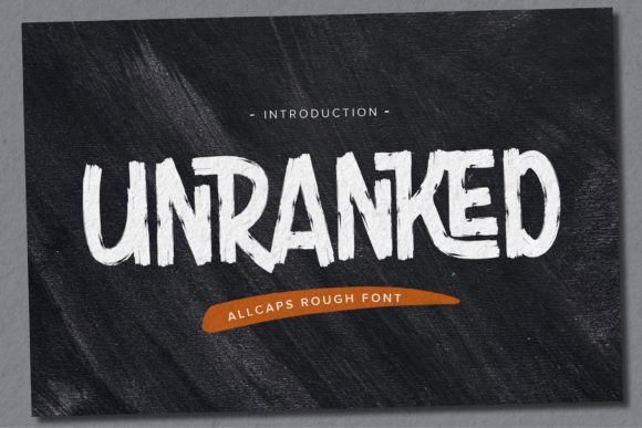 Unranked: A Rugged Display Font for Authentic Branding
