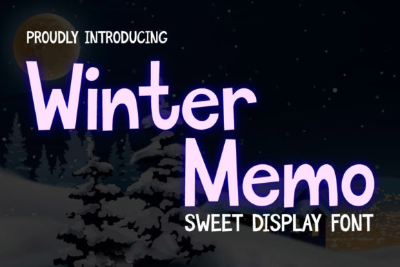 Winter Memo: A Font for Playful Branding Projects